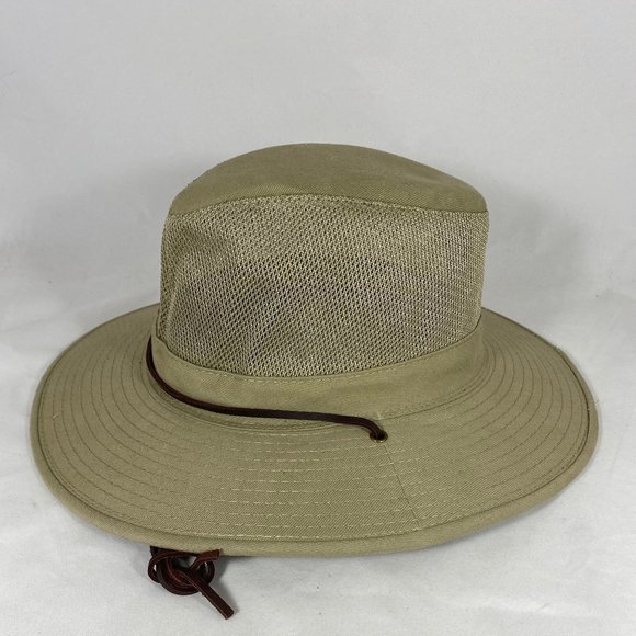 Dorfman Pacific Safari Mesh Sidewall Wide Brim Hat - Picture 5 of 10